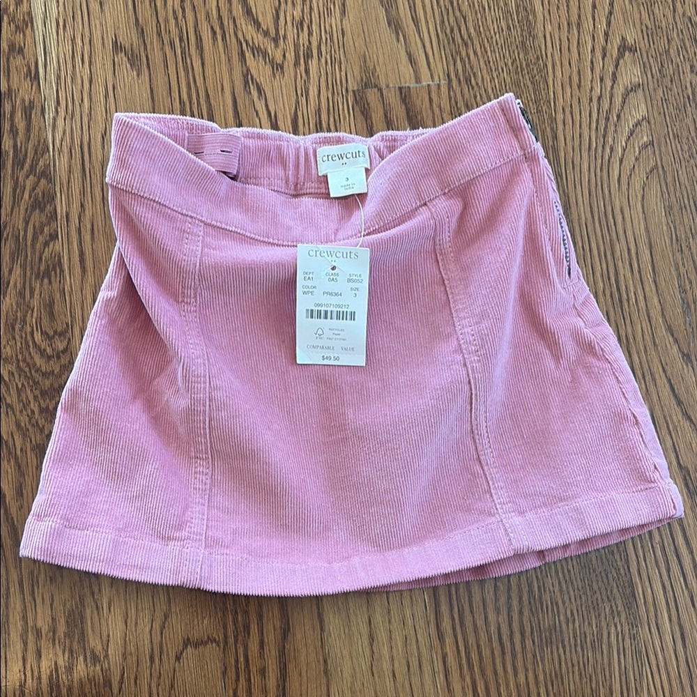 Crewcuts Pink Corduroy Skirt size 3T
